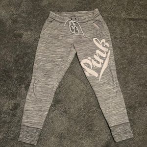PINK Gray Joggers